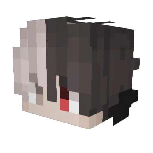 ItZmeSenpai Minecraft avatar head, 3D render