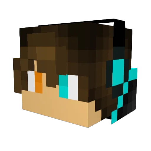 It_Me Minecraft avatar head, 3D render