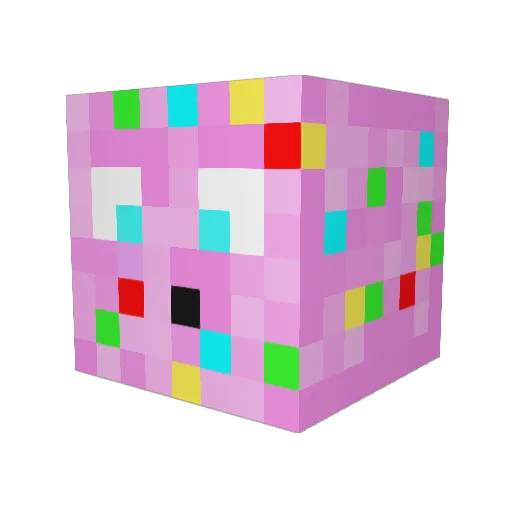 It_is_Donut Minecraft avatar head, 3D render