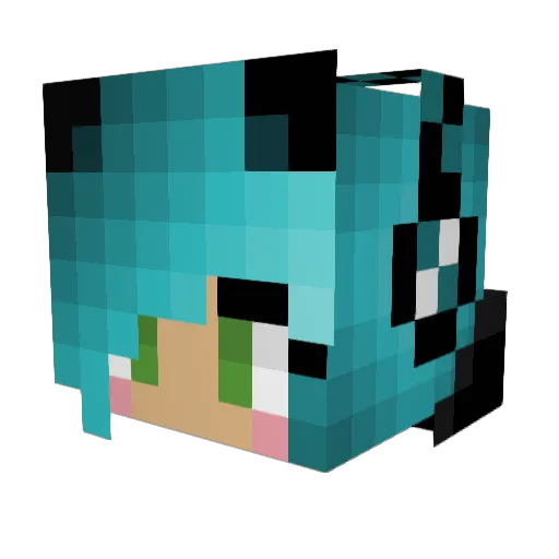 It_is_Marit Minecraft avatar head, 3D render