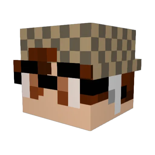 ItaNoxy Minecraft avatar head, 3D render