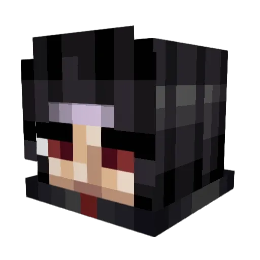 Itach_ii Minecraft avatar head, 3D render