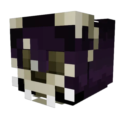 Itachera Minecraft avatar head, 3D render