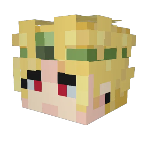 Itachi333836 Minecraft avatar head, 3D render