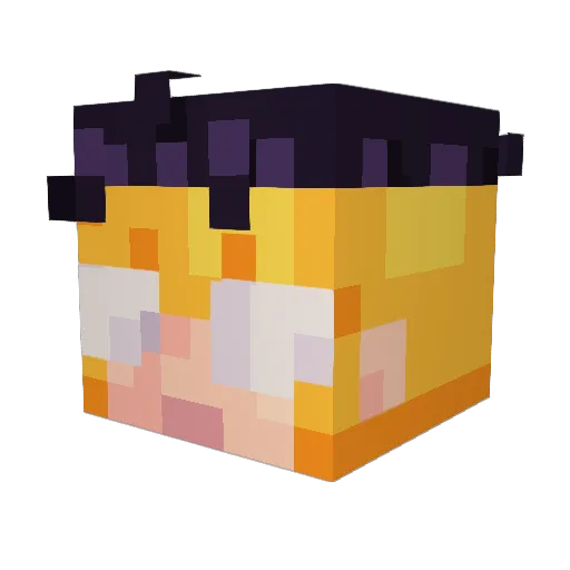 Itachi456 Minecraft avatar head, 3D render