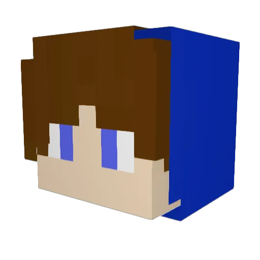 Itachi4ever Minecraft avatar head, 3D render