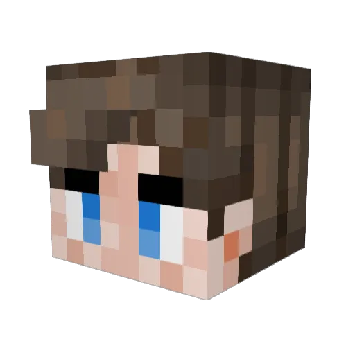 ItachiEsell Minecraft avatar head, 3D render