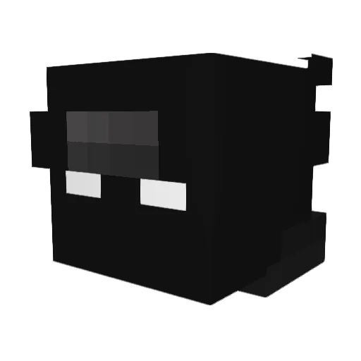 ItachiUchihaaaa Minecraft avatar head, 3D render