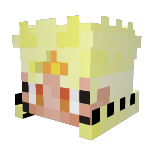 Itachi_65 Minecraft avatar head, 3D render
