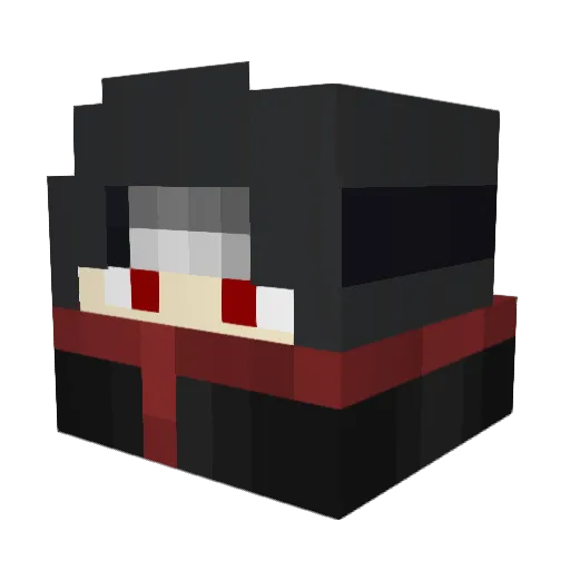 Itachiii420 Minecraft avatar head, 3D render