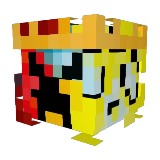 Itahci Minecraft avatar head, 3D render