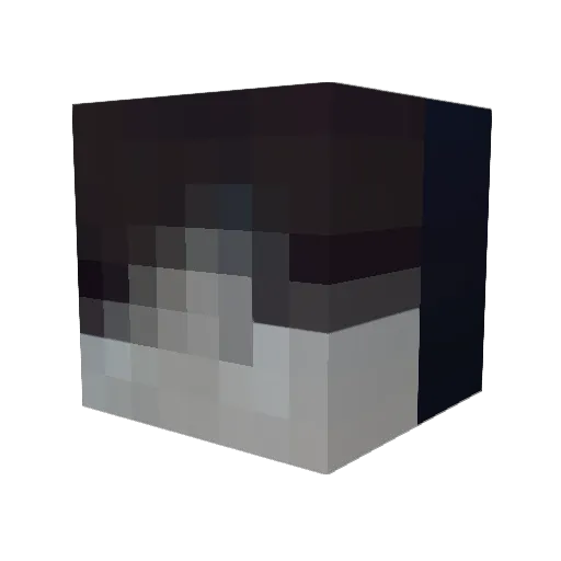 ItaliDom Minecraft avatar head, 3D render