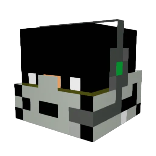 ItalianFan93 Minecraft avatar head, 3D render