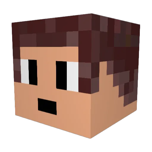 ItalianHighcrit Minecraft avatar head, 3D render