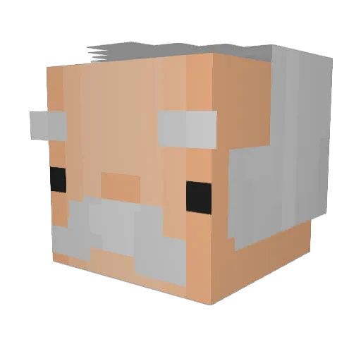 ItalianMeatball1 Minecraft avatar head, 3D render