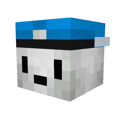 Italianboy1796 Minecraft avatar head, 3D render