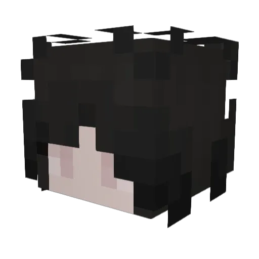 Italicks Minecraft avatar head, 3D render