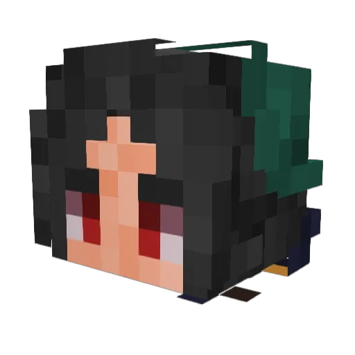 Itanico21 Minecraft avatar head, 3D render