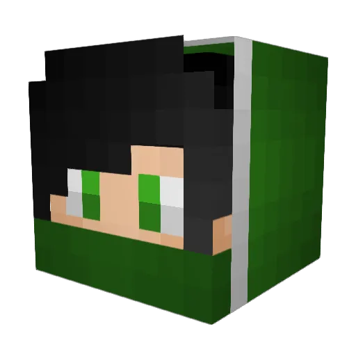 ItapLP Minecraft avatar head, 3D render