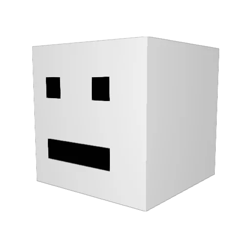 Itayyxx Minecraft avatar head, 3D render
