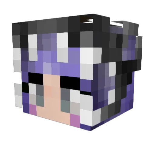 ItchyIchi Minecraft avatar head, 3D render