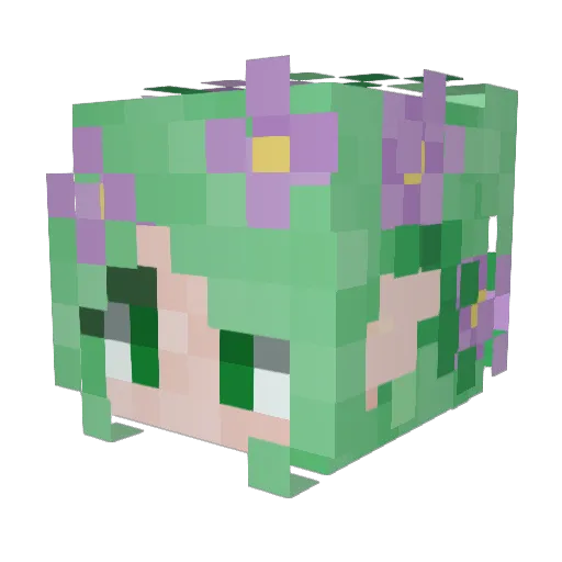 ItchyTongue Minecraft avatar head, 3D render