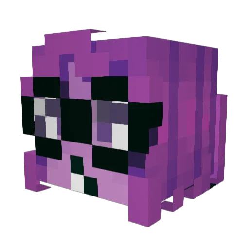 Itchybolls Minecraft avatar head, 3D render