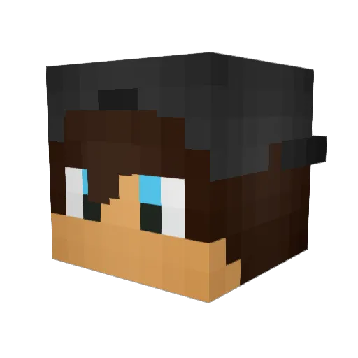 Itcra Minecraft avatar head, 3D render