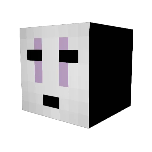 Item Minecraft avatar head, 3D render