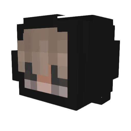 Items4scred Minecraft avatar head, 3D render