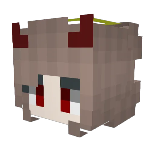 Itensohn Minecraft avatar head, 3D render