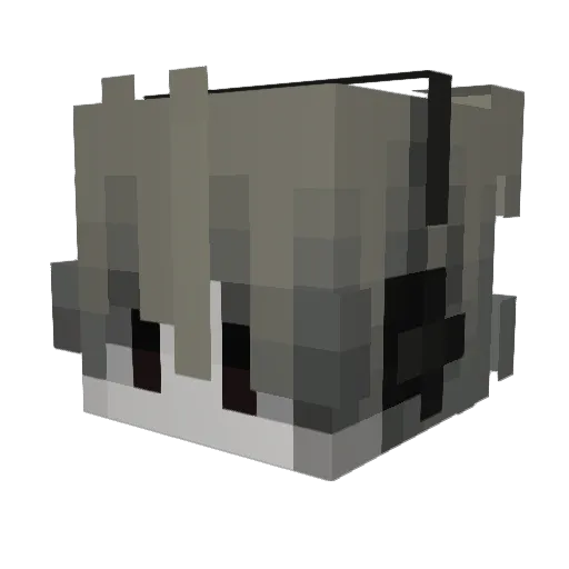 IterD1 Minecraft avatar head, 3D render