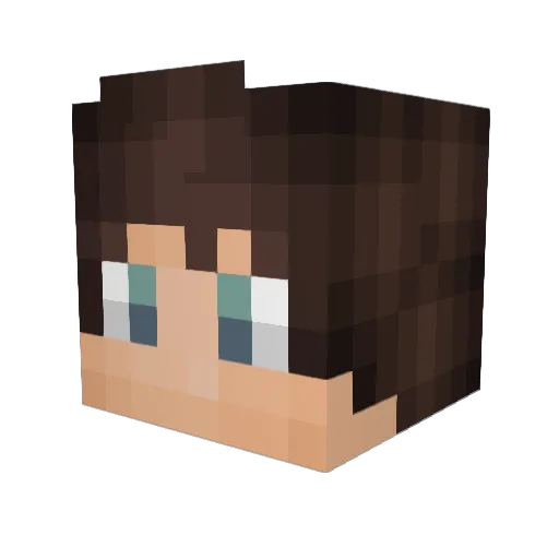 Itesim Minecraft avatar head, 3D render