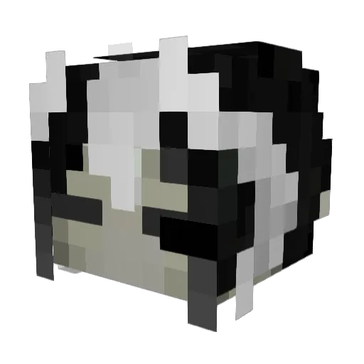 Ithean Minecraft avatar head, 3D render