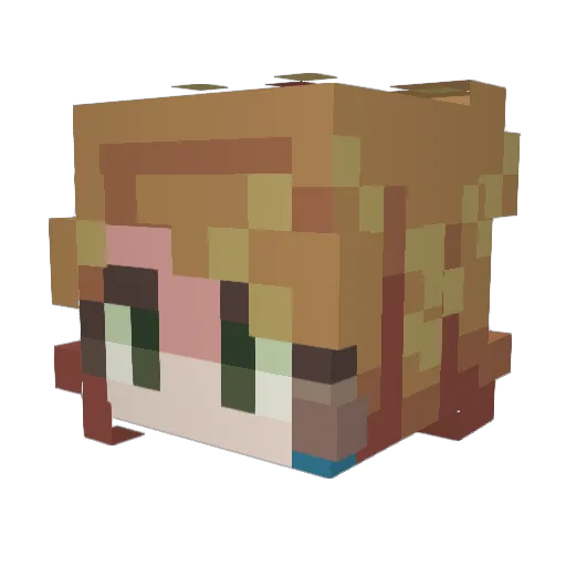 IthilMoon555 Minecraft avatar head, 3D render