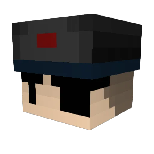 Ithraim Minecraft avatar head, 3D render
