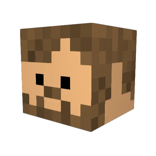 Ithsumus Minecraft avatar head, 3D render