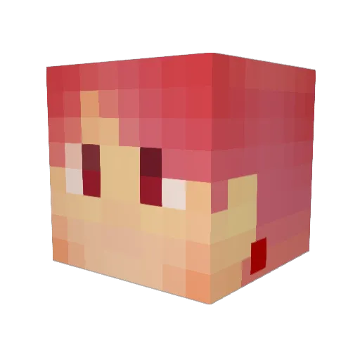 Itika010 Minecraft avatar head, 3D render