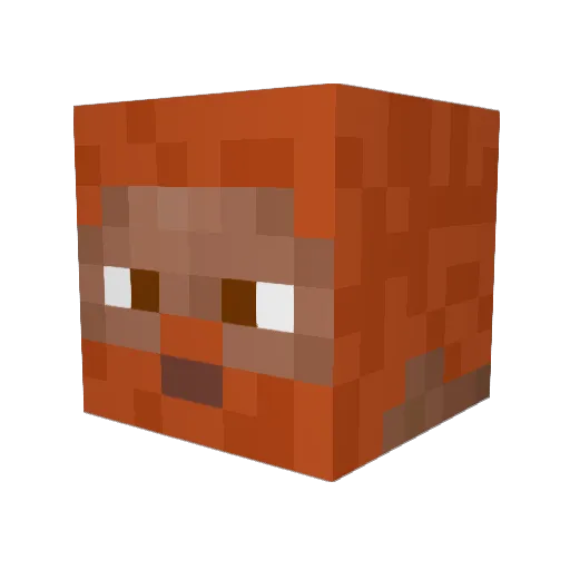 ItioticGinger Minecraft avatar head, 3D render