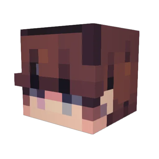 ItisJulez Minecraft avatar head, 3D render