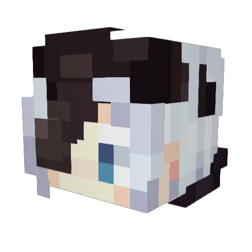 ItisLeon Minecraft avatar head, 3D render