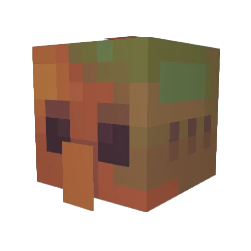 Itiss Minecraft avatar head, 3D render