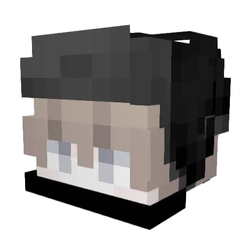 ItmaamRahman Minecraft avatar head, 3D render