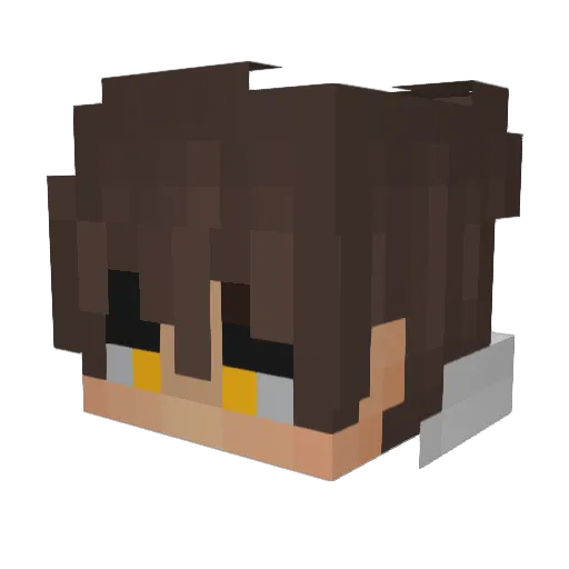 Ito_Kun Minecraft avatar head, 3D render