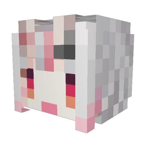 Itou_0601 Minecraft avatar head, 3D render