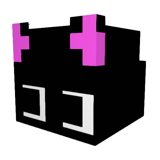 Itou_Kun Minecraft avatar head, 3D render