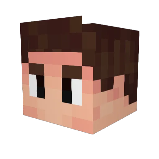 Itplays Minecraft avatar head, 3D render