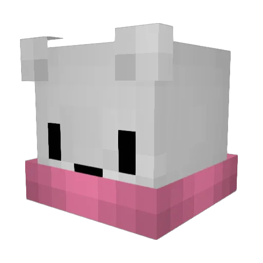 Itqp Minecraft avatar head, 3D render