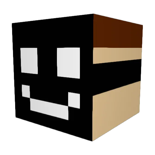 Itriedsry Minecraft avatar head, 3D render