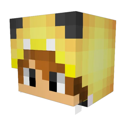 ItsABo Minecraft avatar head, 3D render